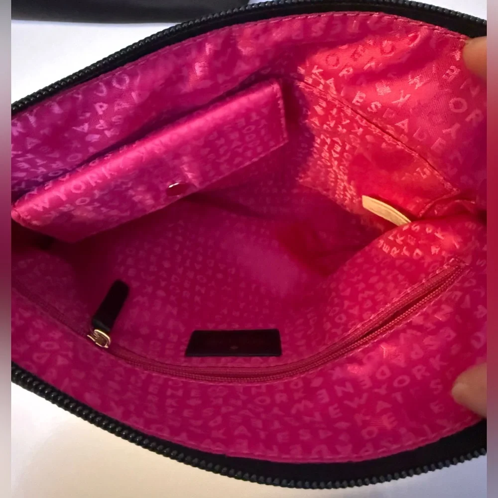 Kate Spade Pouch Black Travel Bag‎ Clutch Nylon Lot of 2 NWOT